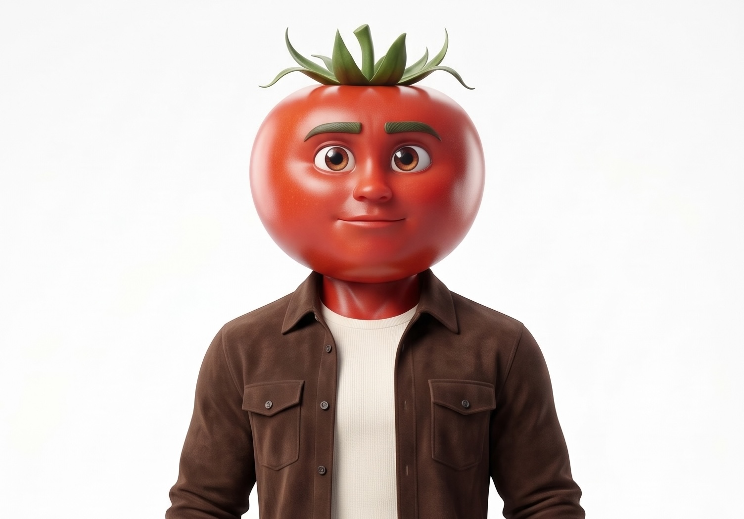 Tomat, an original tomato-inspired character from Fruit Island Turkiye